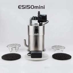 304 Stainless Steel Filter Barrel with Water Pump for Plant Aquarium Fish Tank