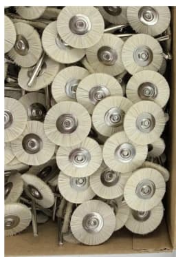 144PCS/100PCS Abrasive Brushes Wheel Set 19mm 22mm 25mm Jewelry Polishing Mop for Dremel Drill 2.35mm Shank Grinding Wheels