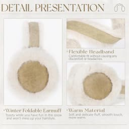 Women Suede Plush Earmuffs Wool Solid Plush Warm Outdoor Skiing Cycling Windproof Cold-Proo Winter Fluffy Ear Muffs Earflap