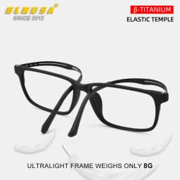 BLMUSA UltraLight Titanium Leg Anti Blue Ray Reading Glasses Myopia Multifocal Optical Eyesses Photochromic Prescription Eyewear