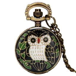 Antique Bronze Cute Lovely Vintage Key Shape Quartz Pocket Watch Buckle Necklace Gift Wall Chart FOB Pendant Clock Collectibles
