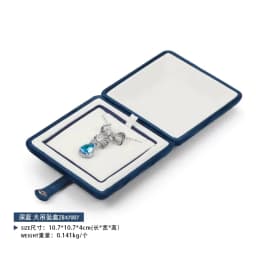 High Grade Double Open Jewelry Box Velvet Engagement Ring Box Wedding Ring Necklace Earring Gift Boxes Organizers Storage