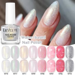 LILYCUTE 7ml Water Based Nail Polish 40 Colors Long Lasting Quick Drying No Need of Lamp to Cure Nail Supplies For Nail Manicure