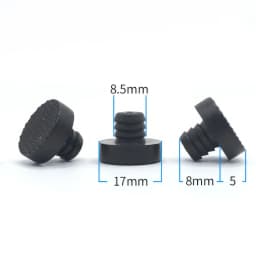 10 or 5Pcs Glass Top Table Furniture Embedded Bumper Rubber Grippers Furniture Hole Plug Cover Push in Foot Pad Floor Protector