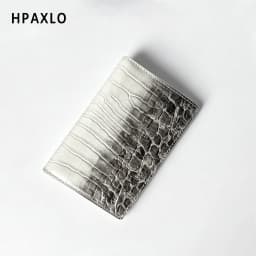 New Himalayan Color Makeup Bag Set with First Letter Embossing Genuine Leather Crocodile Texture Cosmetic Storage Case Make Up