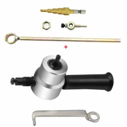 Electric Sheet Metal Cutting Double Head Nibbler Blade Saw Cutter Tool Drill Accessory Machine Punching Shears Modification