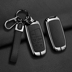 Car Key Case Holder For Jeep WK2 KL BU MP Renegade Grand Cherokee Dodge Ram Charger Challenger Chrysler 300C Journey 5Buttons