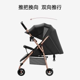 High-quality Two-way Baby Stroller Light Folding Can Sit and Lie Portable One-button Trolley Stroller Baby Car