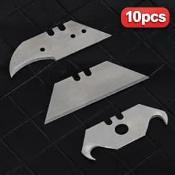10Pcs Steel Utility Knife Replacement Blades Precision Sharp Edge for Art Craft DIY Model Making Cutting