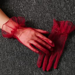 Sexy Thin Transparent Solid Short Fingerless Gloves Soft Breathable Net Yarn Mesh Women Performance Party Etiquette Elasticity
