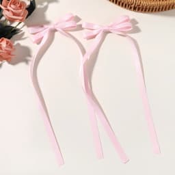 2pcs Long Tassel Ribbon Hairpin Cute Candy Bow Clip for Women Girls Party Gifts Headwear Side Clips Hair Accessories Wholesale
