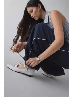 Spring Autumn New Pink Embroidered Casual Pants For Women Loose And Comfortable Straight Elastic Waist Trousers 2026