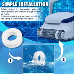 4Pcs Climbing Rings For Maytronics For Dolphin 6101611-R4, M200 M400 M500 Swimming Pool Robot Wheel Cover Replace Climbing Ring
