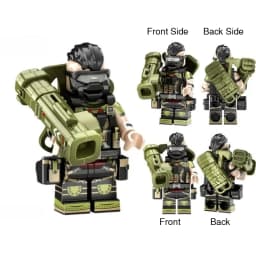 Military Soldier Building Blocks, Special Agent DIY Assembly Brick Toy, Collectible Action Figure Model Desktop Ornament