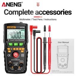 ANENG M109 Smart Multimeter Tester AC/DC Voltage Voice Broadcast Meter NCV Capacitance Continuity Professional Electrical Tools