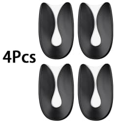 2pcs/4pcs Gel Heel Protectors Shock Absorbing Insoles Soft Elastic Silicone Heel Cushions Foot Care Products Fasciitis Insoles