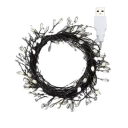 13key Remote Control 5V DC LED Firecracker Weaving String Light USB Battery Powered Fairy Lights for Wedding Christmas Festival