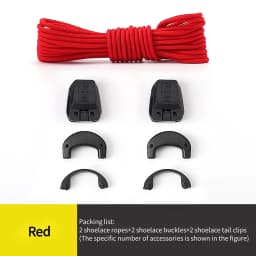 Quick Lock No Tie Shoelaces for Sneakers Salom Easy Install Elastic Shoe Laces with Buckle Anti-Slip Lazy Laces for Daily Shoes