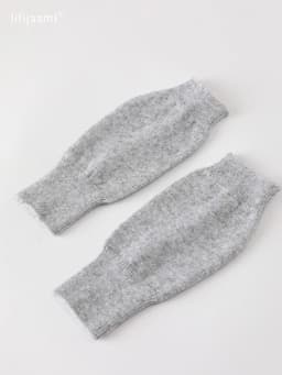 Sales Genuine Fine Sheep Wool Cozy Mitt Exposed Finger Women's Winter Autumn Knitted Fingerless Work Gloves Wrist Mittens Driver