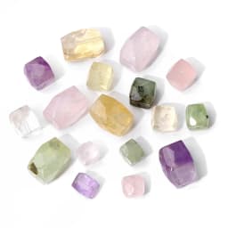 Natural Raw Mineral Stone Beads Square Shape Bead Citrine Quartz Reiki Healing Beads For Jewelry Making DIY Necklace Bracelet