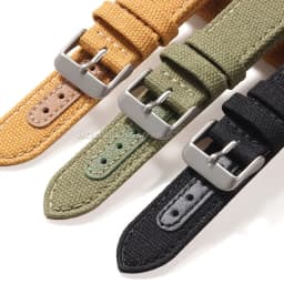 20mm Nylon Leather Watch Band High Quality Canvas Soft Strap Military Sport Bracelet for Seiko Quick Release Universal Wristband