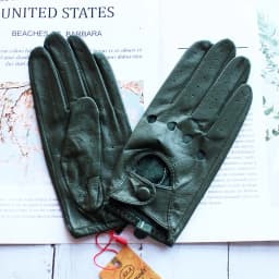 Women's Single-Layer Unlined Thin Driving Leather Gloves Hollow Style Outdoor Cycling Driver Gloves Free Shipping
