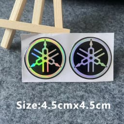 3D Emblem Yamaha Stickers Logo Decal Gold White Blue Red Sticker