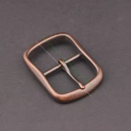 Retro Copper Center Bar Belt Buckle Heavy Duty Buckle Wide Leather Belts Single Prong Rectangle Buckle for Men Diy Leather Craft