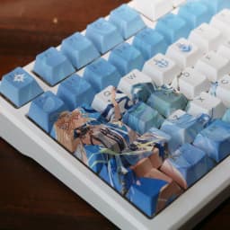 Cartethyia Keycap Anime Keycap Wuthering Waves PBT DYE Sublimation Cherry Keycaps Cartoon Gaming Cartethyia Key Cap for 104 108