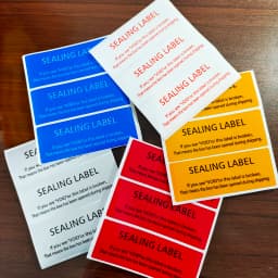 100PCS 80x30mm SEALING LABEL Sticker for Boxes Security OPEN VOID Left If Tampered Removal Proof Water Resistant Vinyl Tag