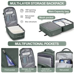 Backpack for Women Men Waterproof Air Travel Backpack Hand Luggage Laptop Bags Large Capacity Expansion Backpack Shoulder Bag