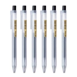 0.5mm Press Gel Pen Blue/Black/Dark Blue/red Ink MUJIs Refills Rod Handle Ballpoint School Office Student Writing Stationery
