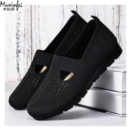 Women's Summer Shoes Breathable Flat with A Casual Women's Sneakers Comfortable Soft Sole Large Size 36-43 Cheap Shoes Clearance