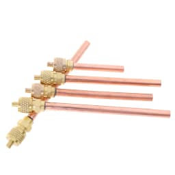 5pcs/lot 1/4" SAE 1/4" OD 4" Stem Strong Core AC Air Conditioner Refrigeration Access Valve Service/Access Valve