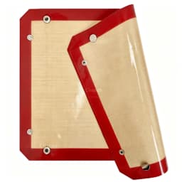 Silicone Baking Mat with Buckle - Leakproof, Non-Stick Silicone Fiber Oven Mat,Snap-Together Corners Form Leakproof Baking Tray