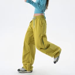 CHRLCK Women's Waterproof Hiking Pants Loose Quick Drying Cargo Pants Fishing Camping Cycling Trekking Jogging Trousers