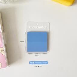 50 Sheets Colorful Waterproof PET Transparent Memo Sticky Note Paper Daily To Do It Check List Paperlaria School Stationery