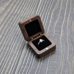 Wood Engagement Ring Box for Proposal - Wood Ring Box - Small Engagement Ring Box - Ring Holder