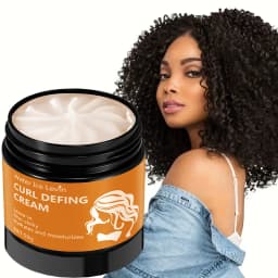 50g Black Castor Oil Curl Styling Cream - Moisturizing hair styling cream for normal hair, suitable for men and women, with an easy-to-use and portable plant-based formula