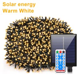 Energy Saving LED Outdoor Garden String Lights 10M 20M 30M 50M 100M Solar/EU/US Plug Charging LED Christmas Lawn Luminous Lamp