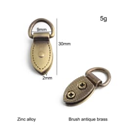 10/30/100PCS Metal Leaf Shape Bag Anchor D-ring For DIY Leather Shoulder Handbag Straps Hanger Hooks Connector Clips Accessories