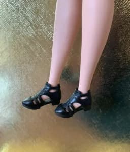 New styles toy shoes high heels flat foot shoes purple for your Tall and curvy BB dolls BBIAB1