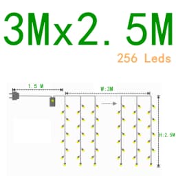 Led Icicle Curtain String Lights Fairy Christmas Lights Garland For Christmas New Year Wedding Home Room Patio Party Decoration