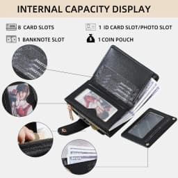 Braellery Multi-card Holder for Women Large Capacity Wallets Female Fashion Wallets Coin Change Purse Patchwork Design Purse