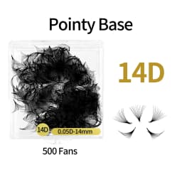 ABONNIE Loose 8D-20D Pointy Base Short Stem Premade Russian Volume Fans Faux Mink Premade Eyelash Extensions Makeup Cilios