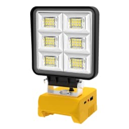 48W/60W/100W Portable LED Work Light Rechargeable LED Flood Light for Dewalt 18V-20V Li-ion Battery Cordless Work Light 6000k