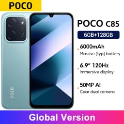 Global Version POCO C85 Smartphone 6.9" Dot Drop display 50MP Camera 6000mAh battery 33W Helio G81-Ultra NFC