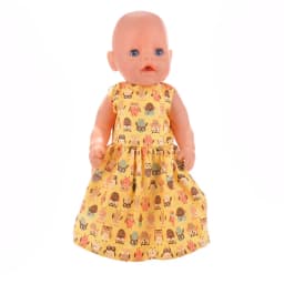 25 Styles Yellow Skirt Doll Clothes For 43 Cm Baby Doll & 18 inch American Doll Girl's Dress,Our Generation Accessories Toys