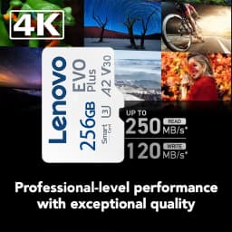 Lenovo A2 V30 U3 EVO plus Micro SD Card - 32GB 64GB 128GB 256GB 512GB Class10 TF Memory Card with 250MB/s Read Speed