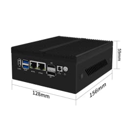 12th Gen Intel N100 Firewall Mini PC 2*10G/4*10G SFP Port 2xi226 2.5G Lan Fanless Soft Router 8GB RAM Pfsense OPNsense Computer